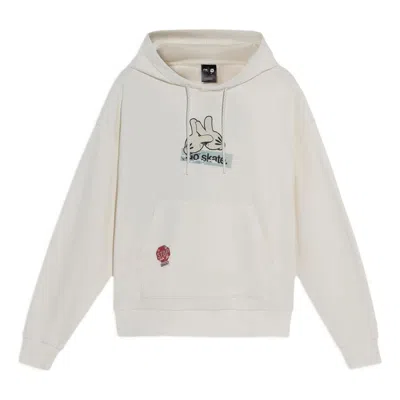 Li-ning X Og_slick Crossover Skateboard Series Pattern Printing Hoodie 'creamy White'