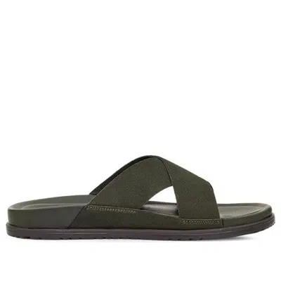 Ugg Crossover Strap Slides 'forest Green'