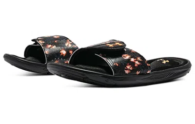 Under Armour (wmns)  Ignite 6 Graphic Strap Slide 'black Afterglow'