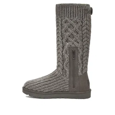 Ugg (wmns)  Classic Cardi Cabled Knit Boot 'grey' In Multi