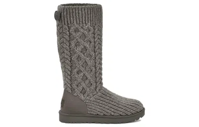 Ugg (wmns)  Classic Cardi Cabled Knit Boot 'grey' In Multi