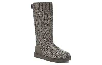 Ugg (wmns)  Classic Cardi Cabled Knit Boot 'grey' In Multi
