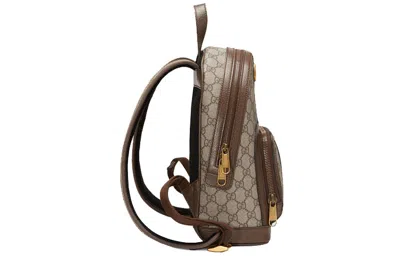 Gucci Ophidia Gg Supreme Monogram Small Backpack 'beige' In Multi