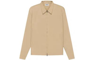 Essentials Fear Of God  Ss21 Twill Jacket Khaki In Neutral