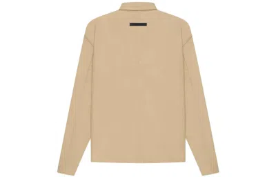Essentials Fear Of God  Ss21 Twill Jacket Khaki In Neutral