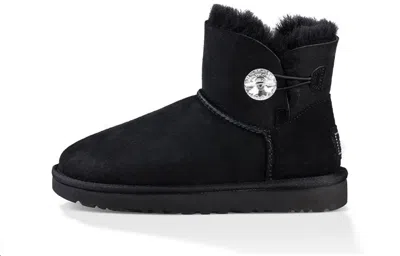 Ugg (wmns)  Mini Bailey Button Bling Fleece Lined 'black White'