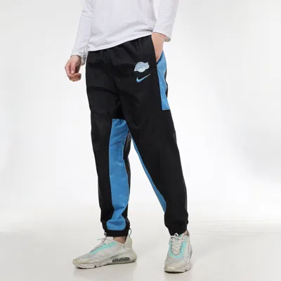 Nike Men's  Los Angeles Lakers Colorblock Sports Training Knit Long Pants/trousers Autumn Black In Multi