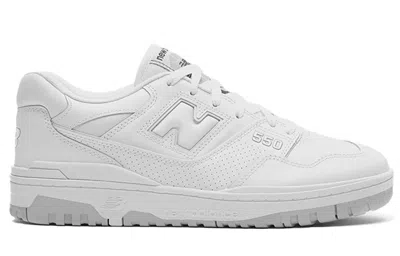 New Balance 550 Perforated Leather Sneakers In White