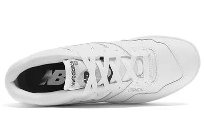 New Balance 550 Perforated Leather Sneakers In White