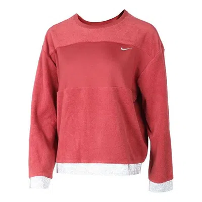 Nike (wmns) As W Nk Icon Clsh Them Flc Cr Cedar In Red