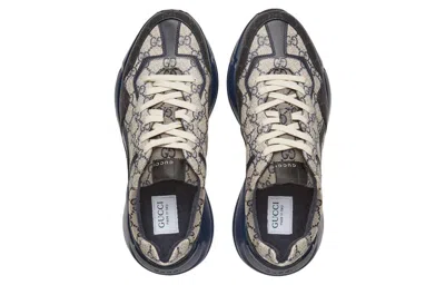 Gucci Rhyton Leather-trimmed Monogrammed Supreme Coated-canvas Sneakers ...