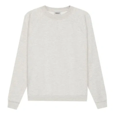 Essentials Fear Of God  Ss21 Pullover Crewneck Light Heather Oatmeal In Gray