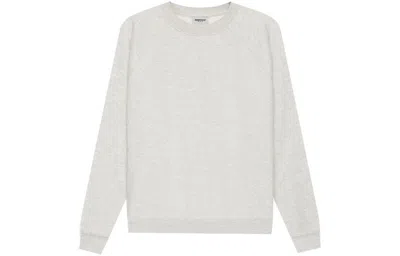 Essentials Fear Of God  Ss21 Pullover Crewneck Light Heather Oatmeal In Gray