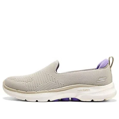 Skechers (wmns)  Go Walk 6 Slip In Fabulous View 'taupe Lavender' In Gray