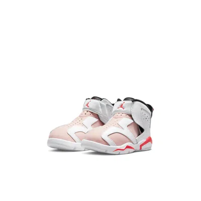 Air Jordan (td)  6 Retro Little Flex Pink/red/white