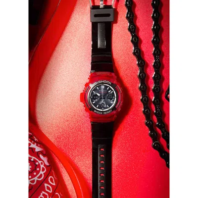 Casio G-shock Analog-digital 'red' In Black
