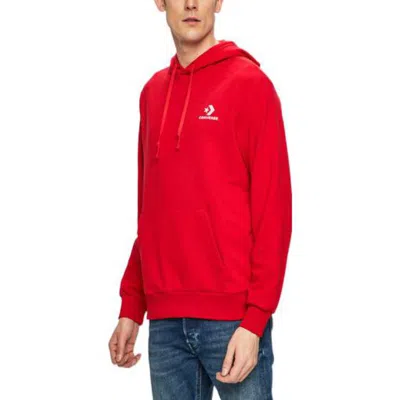 Converse Star Chevron Embroidered Pullover Sweatshirt 'red'