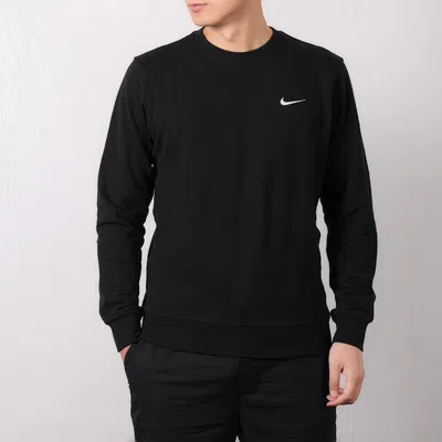Nike Solo Swoosh Oversized Logo-embroidered Cotton-blend Jersey Sweatshirt In Black