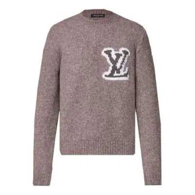 Pre-owned Louis Vuitton Wool Blend Crewneck Sweater 'lava Smoke' In Gray
