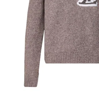 Pre-owned Louis Vuitton Wool Blend Crewneck Sweater 'lava Smoke' In Gray