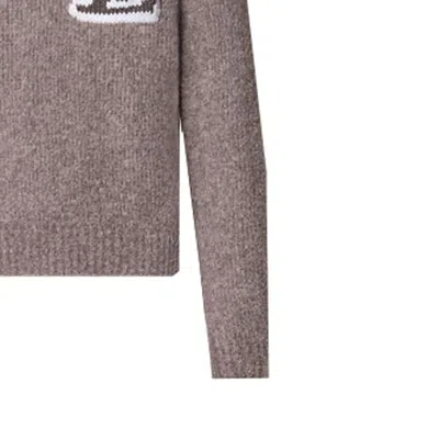 Pre-owned Louis Vuitton Wool Blend Crewneck Sweater 'lava Smoke' In Gray