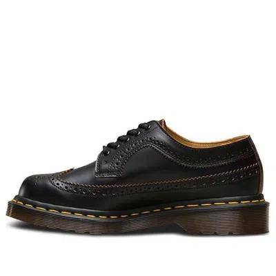 Dr. Martens Herren Vintage 3989 Quilon Leder Brogues Schuhe In Schwarz