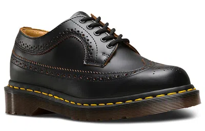 Dr. Martens Herren Vintage 3989 Quilon Leder Brogues Schuhe In Schwarz