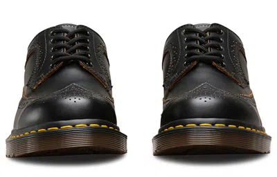 Dr. Martens Herren Vintage 3989 Quilon Leder Brogues Schuhe In Schwarz