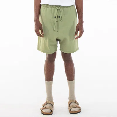 Essentials Fear Of God  X Union La Fw21 Vintage Short Army In Green