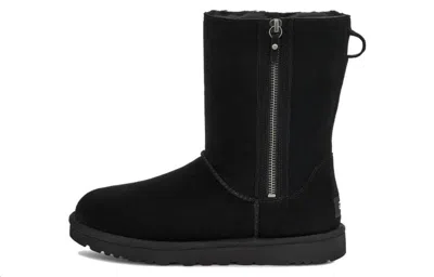 Ugg Classic Short Bailey Zip In Black