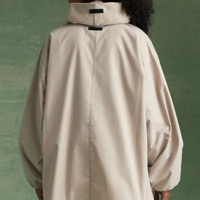 Essentials Fear Of God  Fw23 Button Down Shirt 'silver Cloud' In Gray