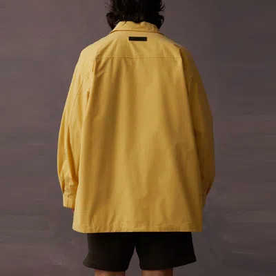 Essentials Fear Of God  Ss23 Ls Barn Jacket 'light Tuscan' In Yellow