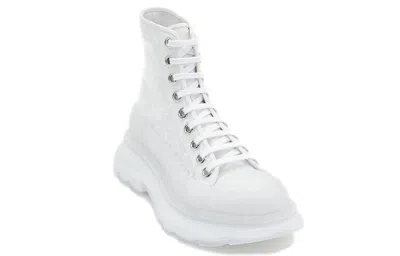Alexander Mcqueen (wmns)  Tread Slick Lace Up High Boots 'white Transparent'