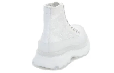 Alexander Mcqueen (wmns)  Tread Slick Lace Up High Boots 'white Transparent'