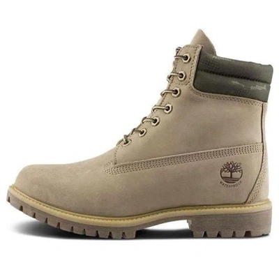 Timberland 6 Inch Premium Waterproof 'off White Nubuck' In Brown