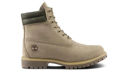 Timberland 6 Inch Premium Waterproof 'off White Nubuck' In Brown