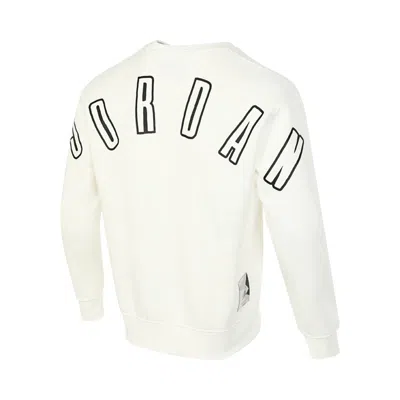 Air Jordan Flight Mvp Graphic Fleece Crew-neck Sweatshirt 'white' In Neutral