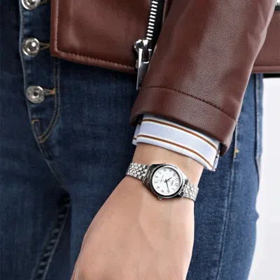 Casio Enticer Series Wrist /white Stainless Steel Strap Silver Analog In Metallic