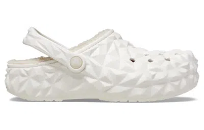 Crocs Classic Lined Geometric Clog In White