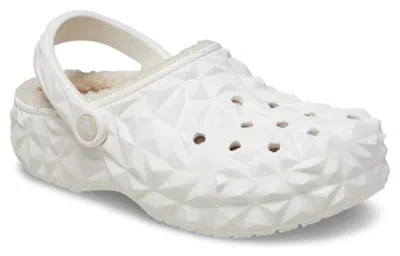 Crocs Classic Lined Geometric Clog In White