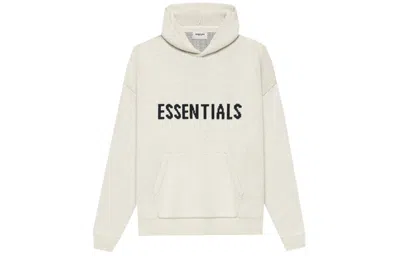 Essentials Fear Of God  Ss21 Knit Logo Hoodie 'buttercream'