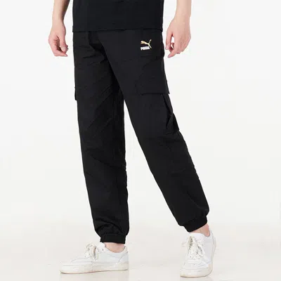 Puma Logo Classics Cargo Pants 'black'