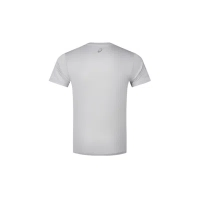 Asics Short Sleeve Running Top 'glacier Grey' In Gray