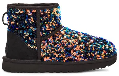Ugg (wmns)  Classic Mini Stellar Sequin Snow Boots Black In Multi