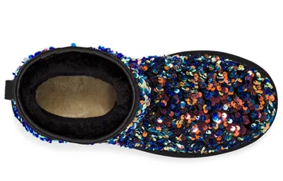 Ugg (wmns)  Classic Mini Stellar Sequin Snow Boots Black In Multi