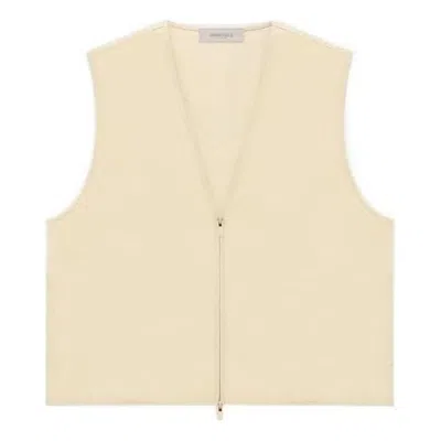 Essentials Fear Of God  Fw22 Barn Vest 'egg Shell' In Neutral