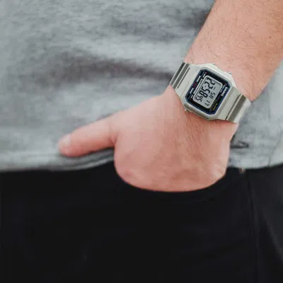 Casio Standard Vintage Classical Silver Mens White Digital