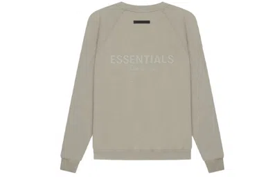 Essentials Fear Of God  Ss21 Pull-over Crewneck Moss In Neutral