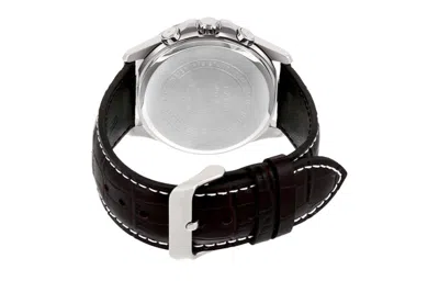 Casio Enticer Series Retro Leather Strap Water Proof Men's Waterproof Mens Brown Analog In Black