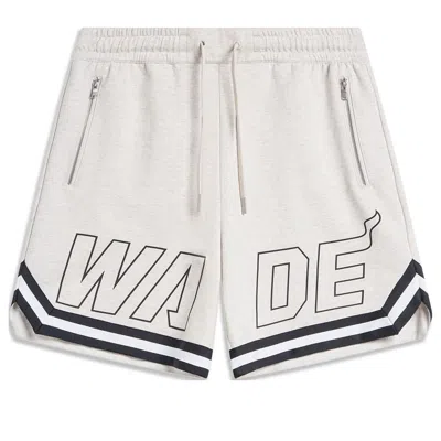 Li-ning Way Of Wade Graphic Shorts 'light Grey' In Neutral